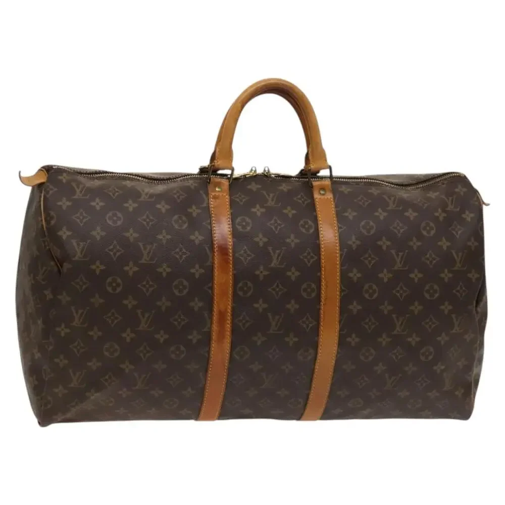 LOUIS VUITTON Monogram Keepall 55 Boston Bag M41424